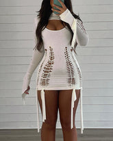 Figurbetontes Kleid mit Cut-Outs für Musikfestivals